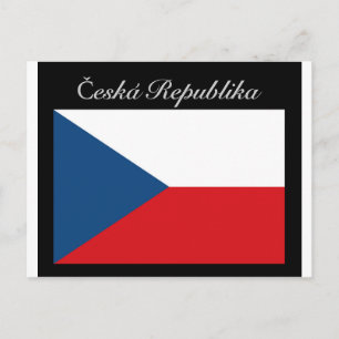 Česká republika vlajka postkarte