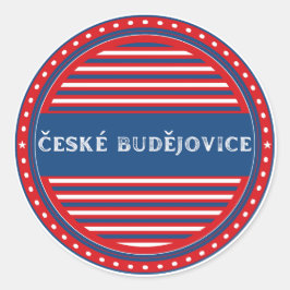 Ceske Budejovice Stadt Pride Emblem Tschechische I Runder Aufkleber