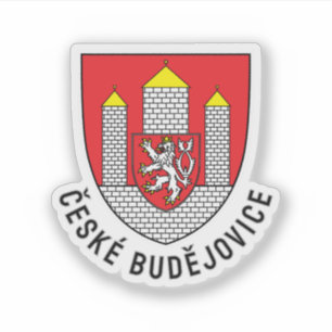 České Budějovice Wappen, Tschechische Republik Aufkleber