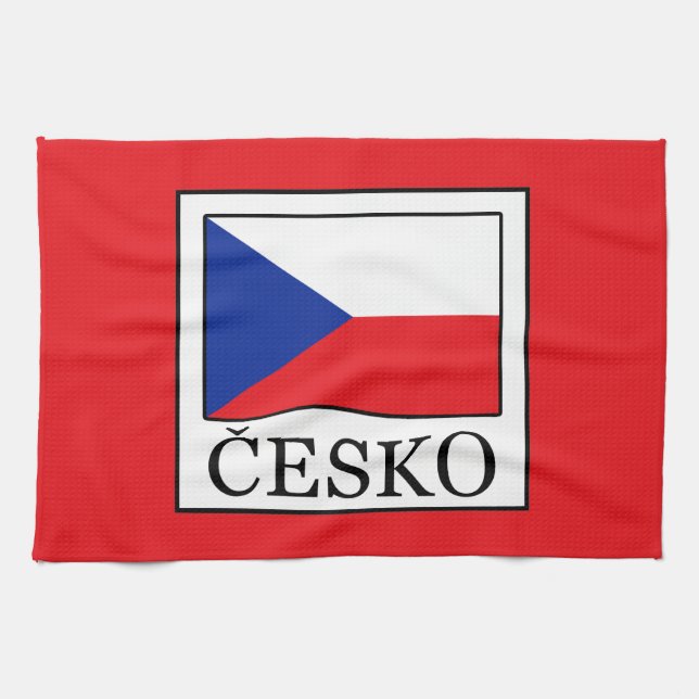 Česko Geschirrtuch (Horizontal)