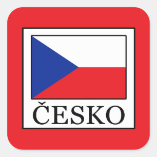 Česko Quadratischer Aufkleber