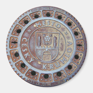 Cesky Krumlov Abwasserkanal-Abdeckung Magnet