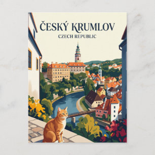 Cesky Krumlov Tschechien Postkarte