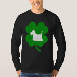 Cesky Terrier Dog Kleeblatt St Patrick S Day T-Shirt