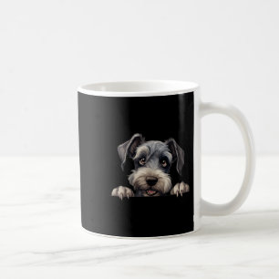Cesky Terrier Hund Mama Papa spähender Welpe Kaffeetasse