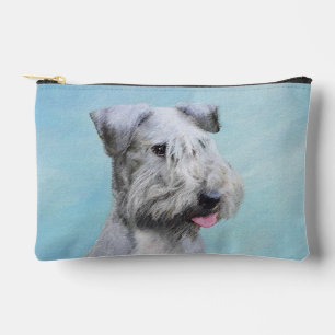 Cesky Terrier Malerei Niedlich Original Hunde Kuns Zubehörtasche