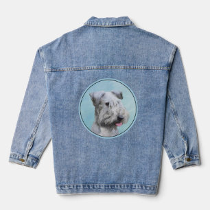 Cesky Terrier Painting - Niedliche Original Dog Ar Jeansjacke