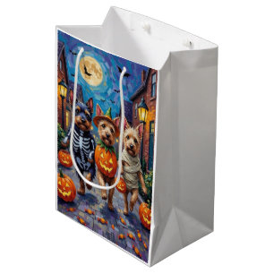 Cesky Terrier Süßigkeitenbetteln Halloween-Kostüm Mittlere Geschenktüte