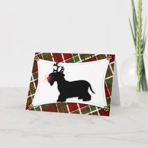 Cesky Terrier Weihnachtskarte Feiertagskarte