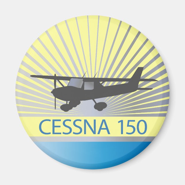 Cessna 150 Flugzeug Magnet (Vorne)