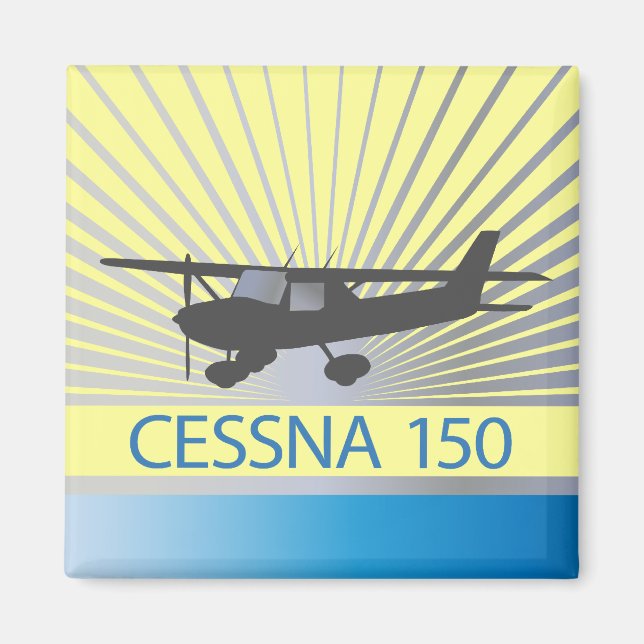 Cessna 150 Flugzeug Magnet (Vorne)