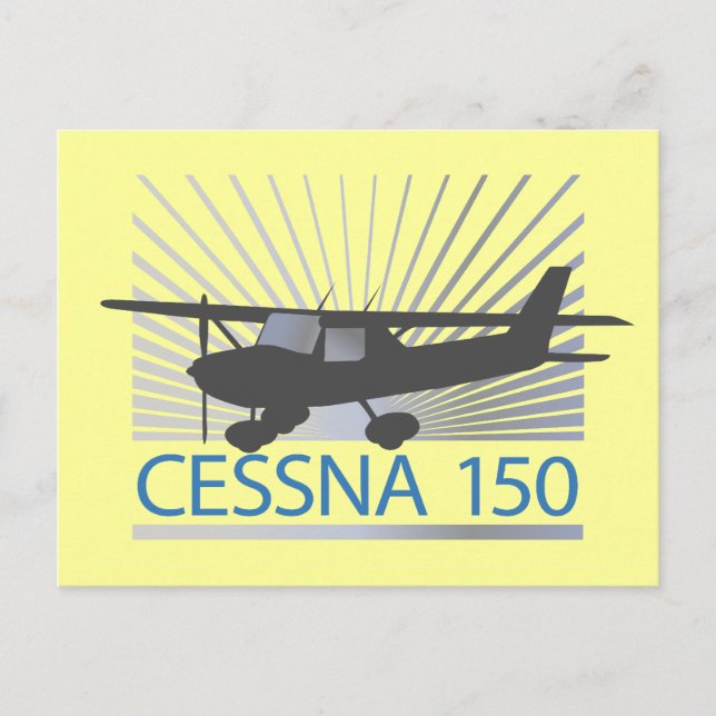 Cessna 150 Flugzeug Postkarte (Vorderseite)