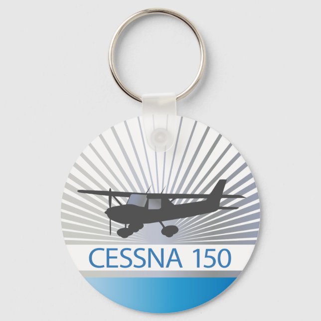 Cessna 150 Flugzeug Schlüsselanhänger (Vorderseite)
