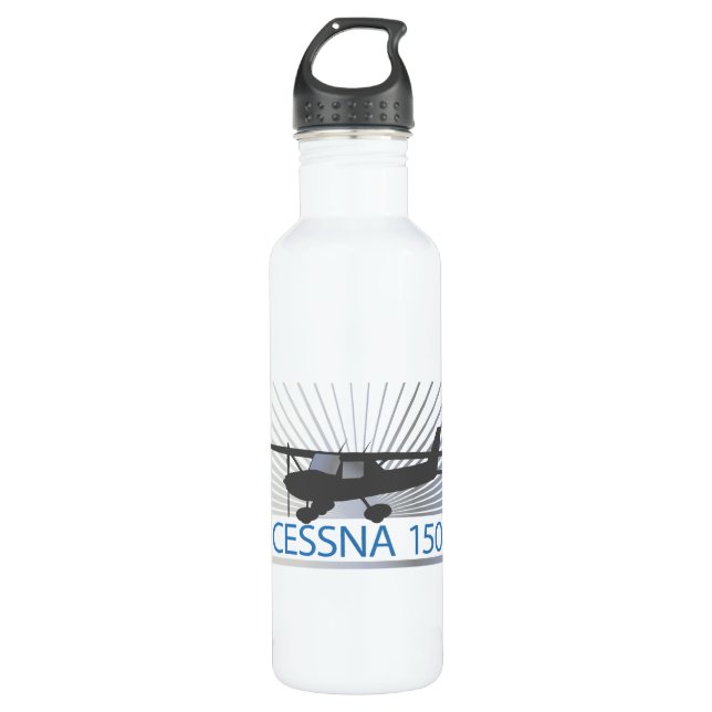 Cessna 150 Flugzeug Trinkflasche (Vorderseite)