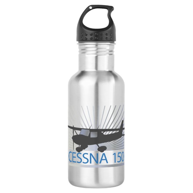 Cessna 150 Flugzeug Trinkflasche (Vorderseite)