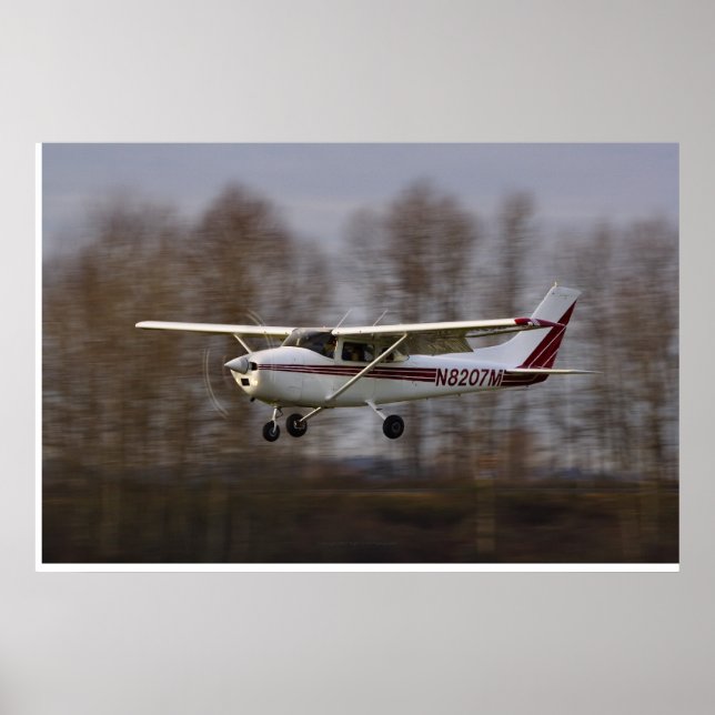 Cessna 172 Kurz Final Poster (Vorne)