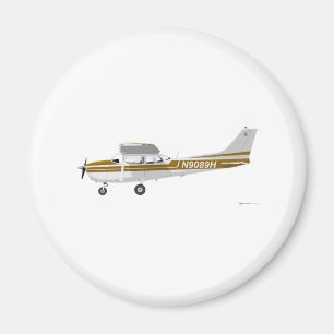 Cessna 172 Skyhawk Brown Magnet