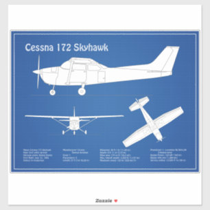 Cessna 172 Skyhawk - Flugzeugkonzepte ABD Aufkleber