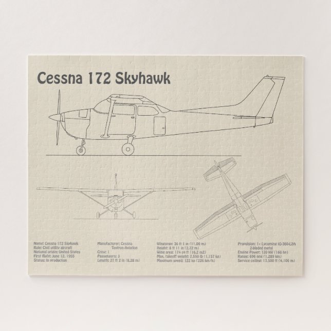 Cessna 172 Skyhawk - Flugzeugkonzepte SD (Horizontal)
