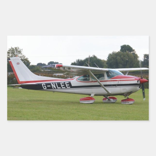 Cessna 182Q Rechteckiger Aufkleber (Vorderseite)