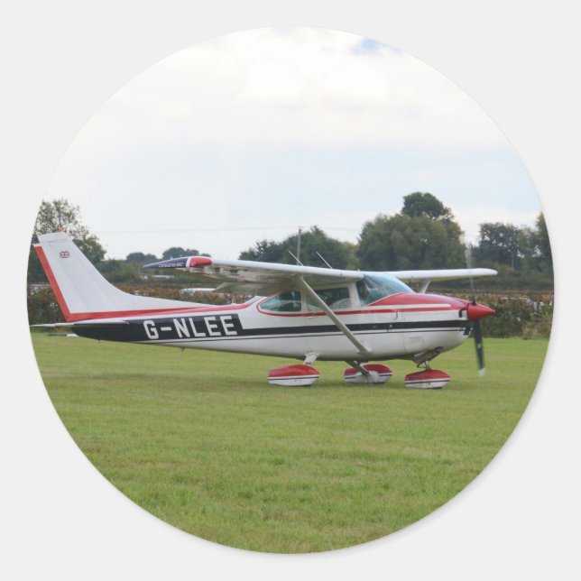 Cessna 182Q Runder Aufkleber (Vorderseite)