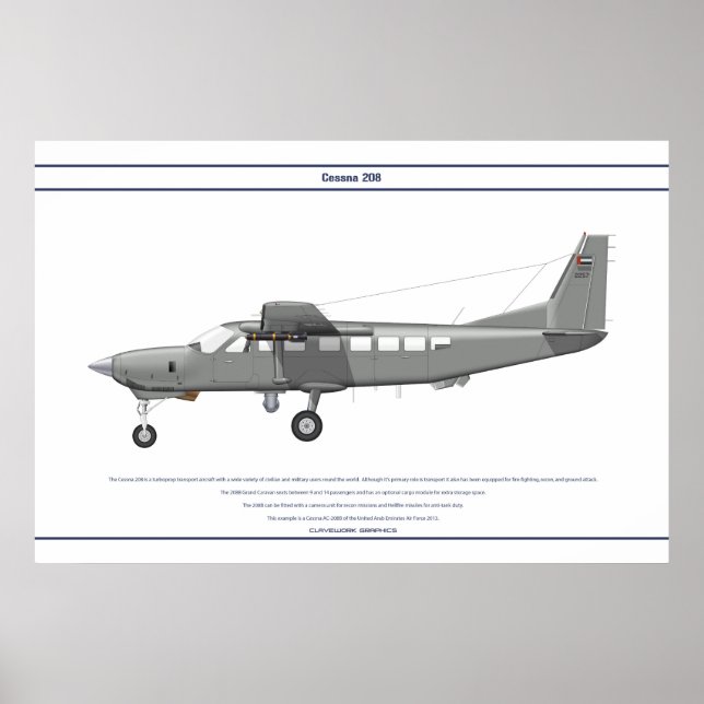 Cessna 208 AE Poster (Vorne)