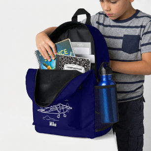 Cessna Airplane Clouds Aviation Blue Individuelle Bedruckter Rucksack