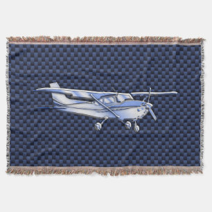 Cessna Blue Carbon Fiber Decke