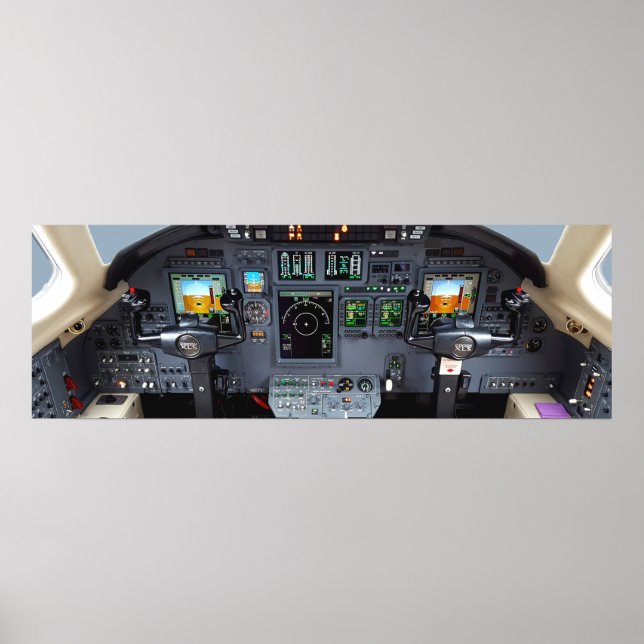 Cessna Citation XLS Instrumentenfeld Poster (Vorne)
