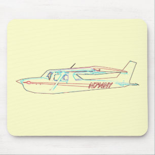 Cessna im Flug Mousepad