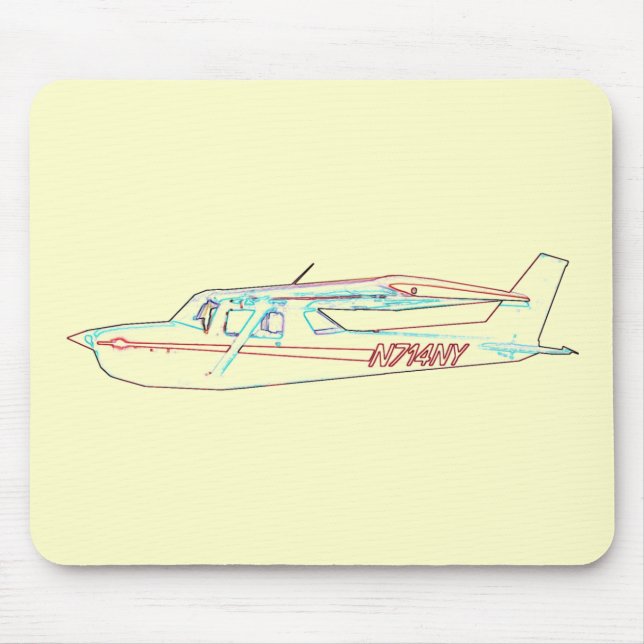 Cessna im Flug Mousepad (Vorne)