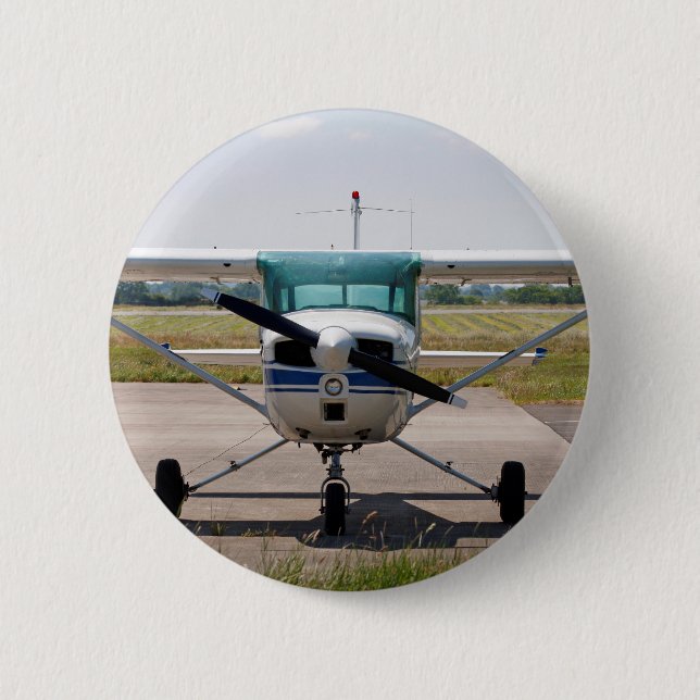 Cessna-Leichtflugzeug Button (Vorderseite)