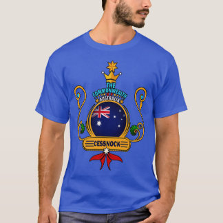 Cessnock city Zuhause Golden Australian Flag Souve T-Shirt