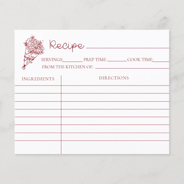 C'est Amore Fête des mariées Recette Cartes (Devant)