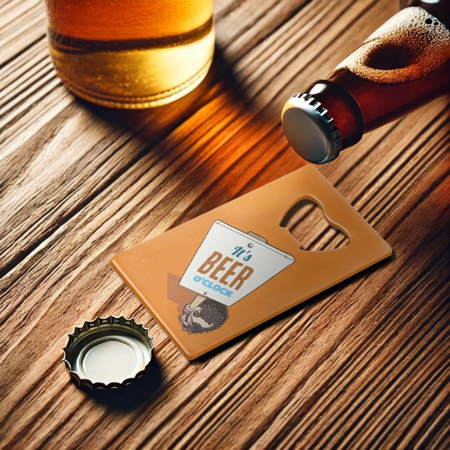 C'est Beer O'Clock Cartoon de hérisson drôle (Créateur téléchargé)