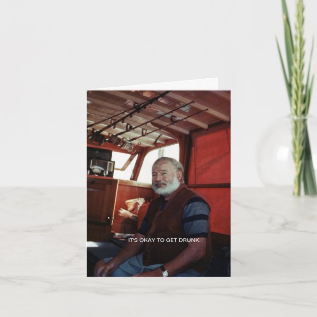 C'est bon d'obtenir la carte de voeux Drunk™ (Devant)