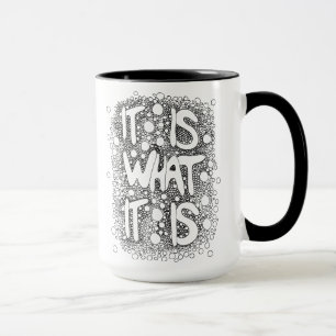 C'est ce qu'il est, Mot Art Café Mug