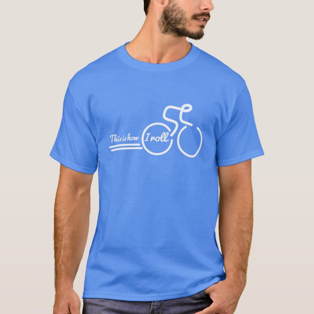 C'est comme ça que je roule le slogan vélo t-shirt (Devant)