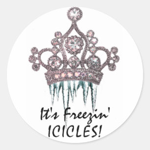 "C'est des Icicles de Freezin !" Stickers Tiara