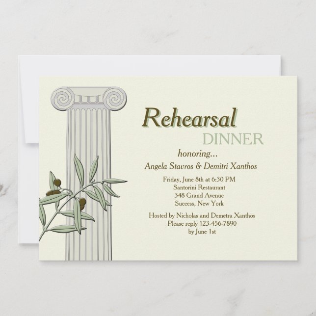 C'est du grec pour moi Invitation (Devant)