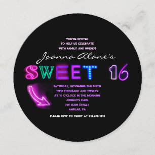 C'EST ÉLECTRIQUE ! Invitation au Sweet sixteen de 