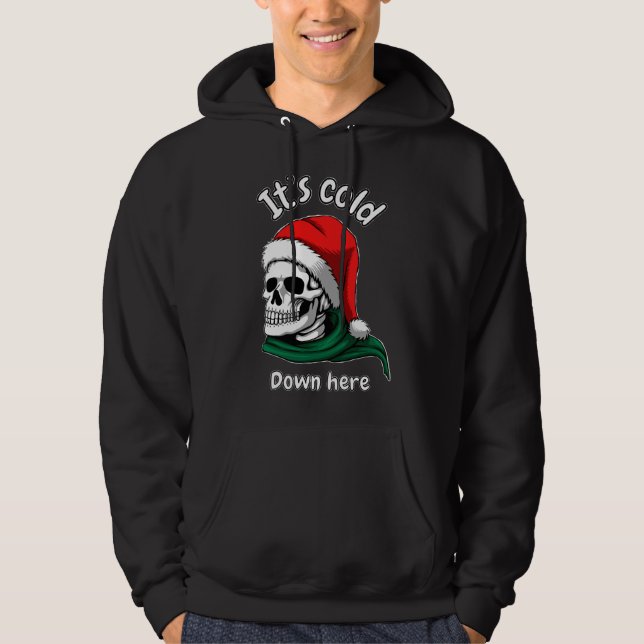 C'est froid ici sweat à capuche (Devant)