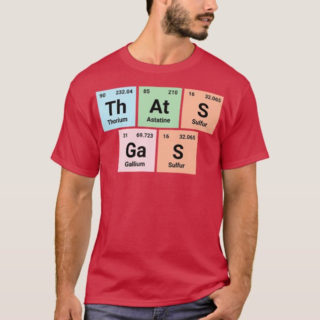 C'est gaz Chimie Geek Éléments Périodiques T-shirt (Devant)