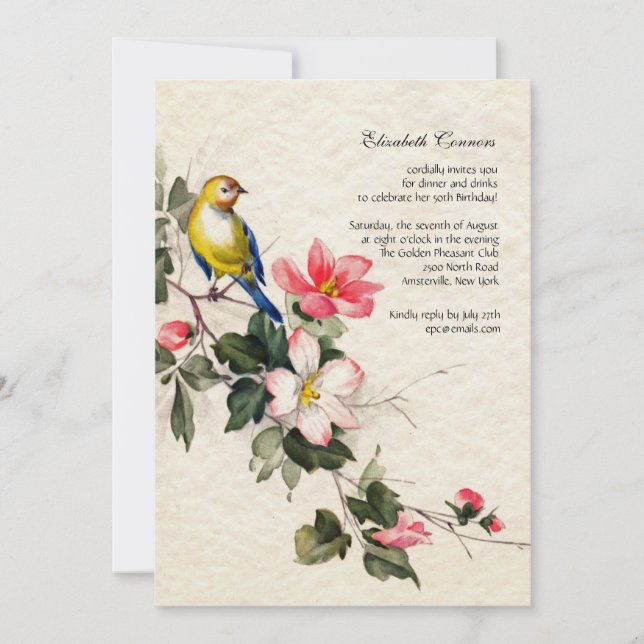 C'est invitation de printemps (Devant)