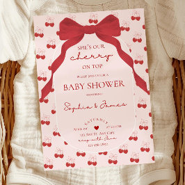 C'est la cerise sur le gâteau invitation à une bab