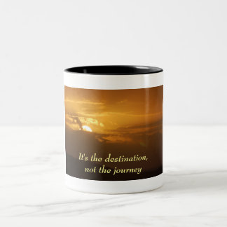 C'est la destination, pas la tasse de voyage