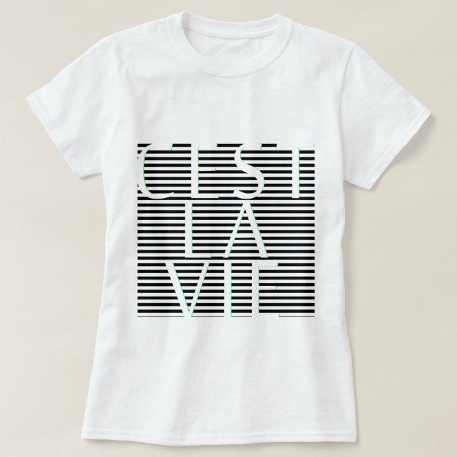C'EST LA KONKURRIEREN Franzose-Zitat T-Shirt (Design vorne)