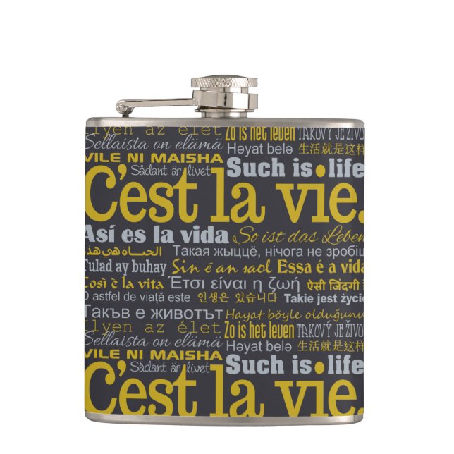 C'est La konkurrieren kundenspezifische Flasche Flachmann (Vorderseite)