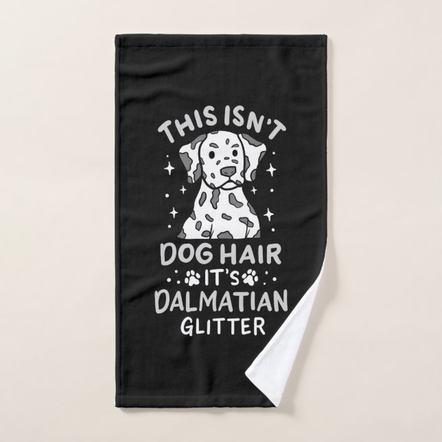 C'Est La Parties scintillant De Chien Dalmatien (Serviette à main)