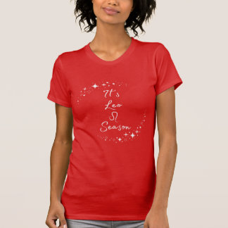C'est la saison de Leo t-shirt rouge manches court